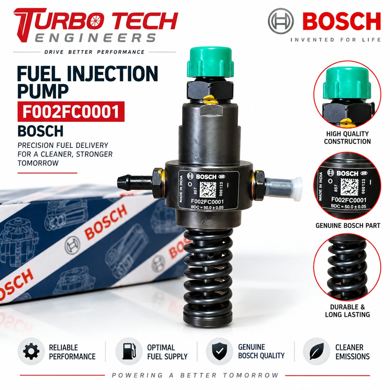 Bosch Fuel Injection Pump F002FC0001 – Mahindra Maxximo 0.9D