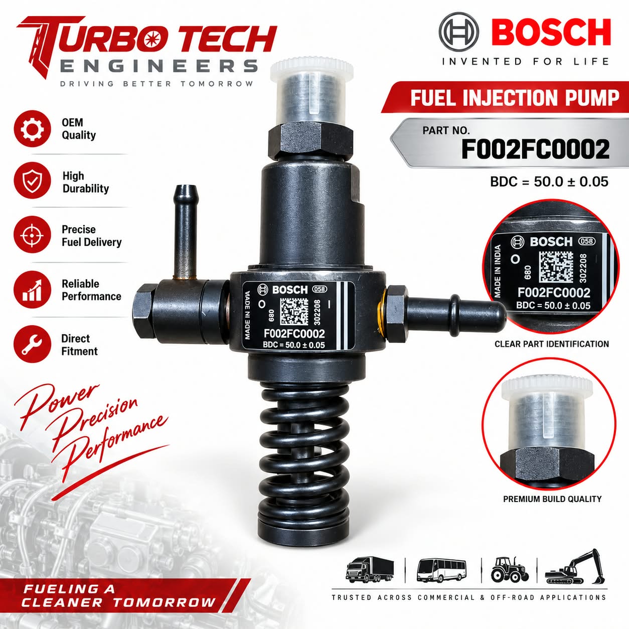 Bosch Fuel Injection Pump F002FC0002 – Tata Ace