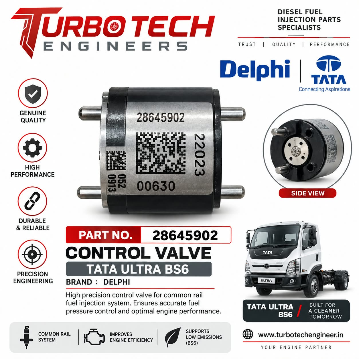 Delphi TVS Control Valve 28645902 – Tata Ultra BS6