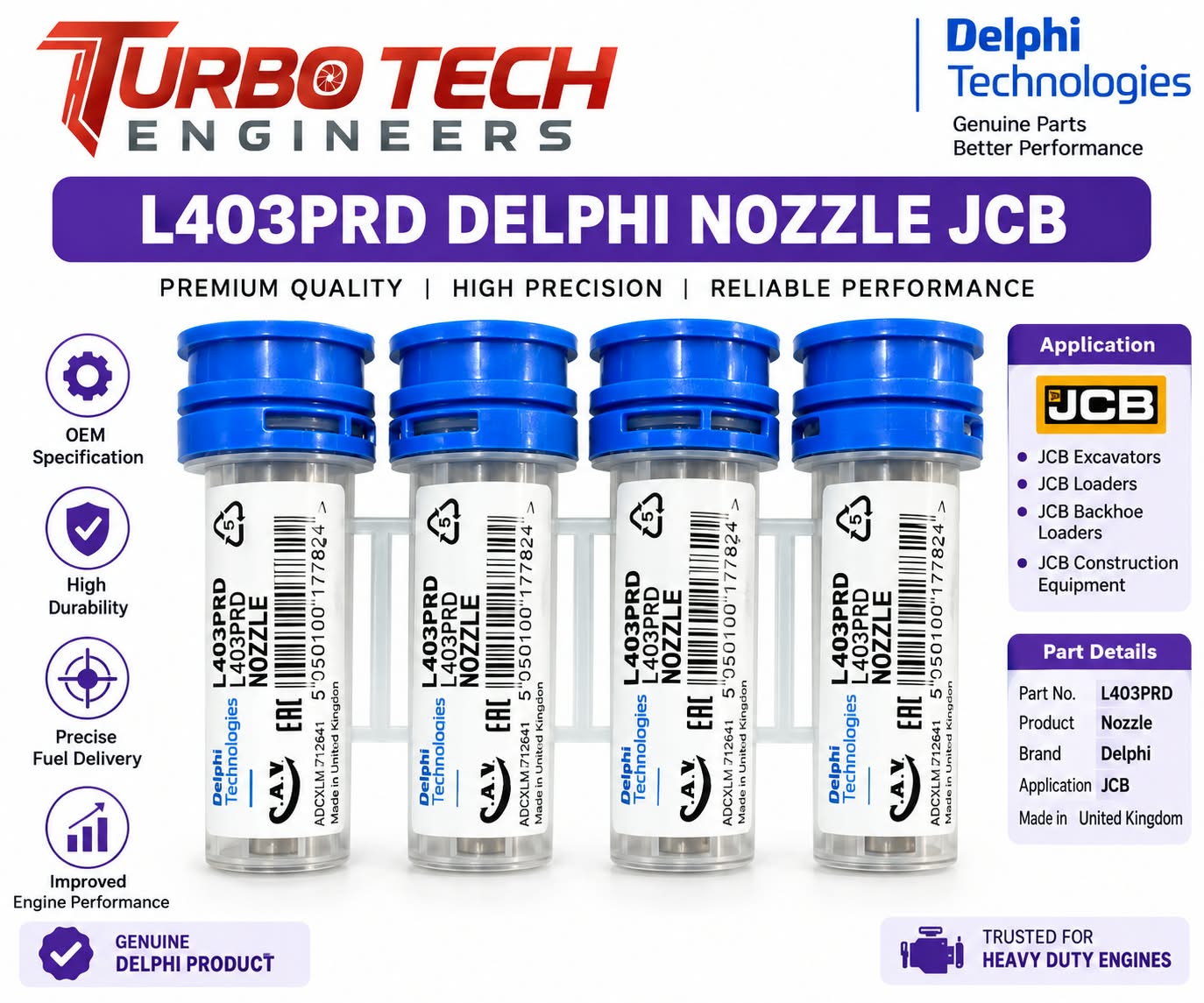 Delphi L403PRD Nozzle – JCB