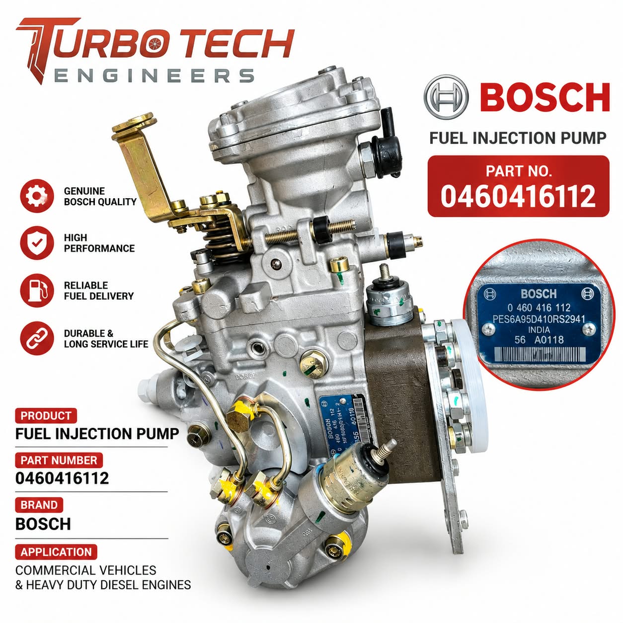 Bosch Distributor Fuel Injection Pump 0460416112