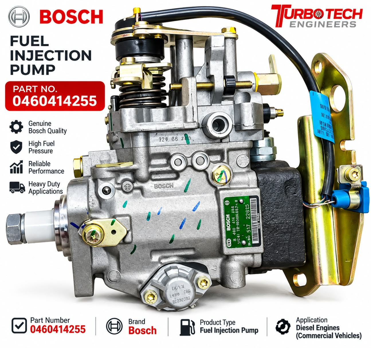 Bosch VE Fuel Injection Pump 0460414255 – Mahindra