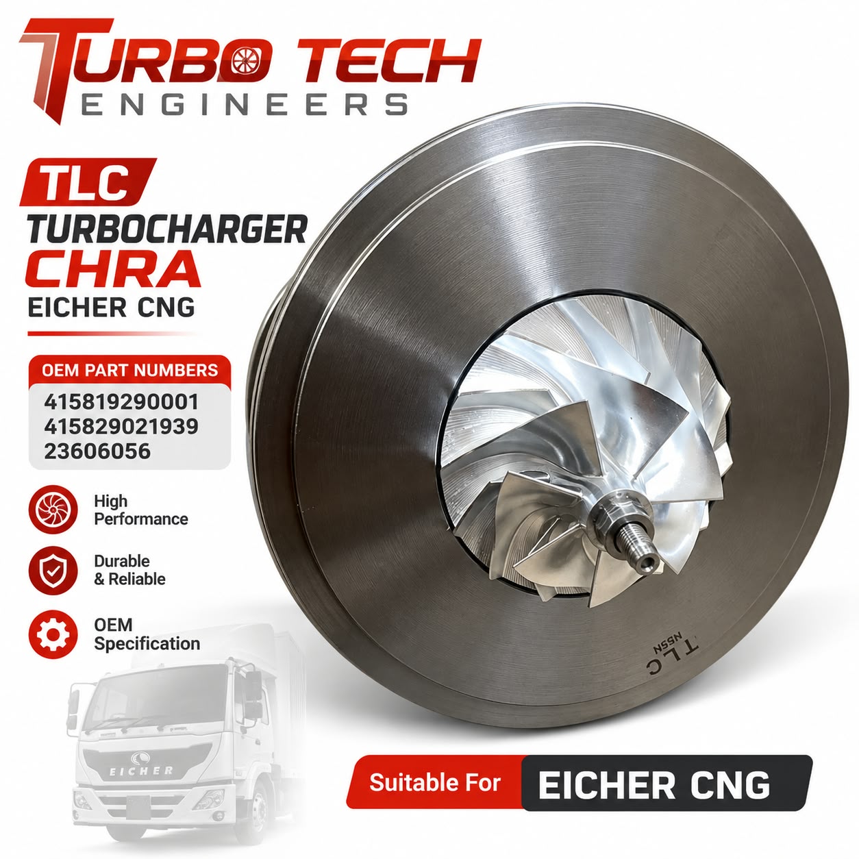TLC Turbocharger CHRA – Eicher CNG
