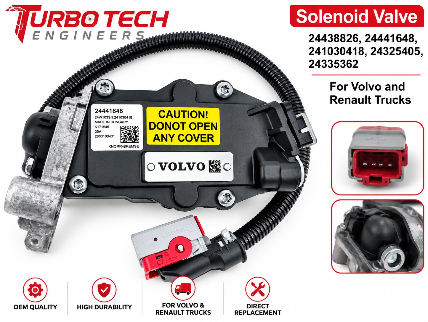 Solenoid Valve 24438826 / 24441648 – Volvo & Renault Trucks