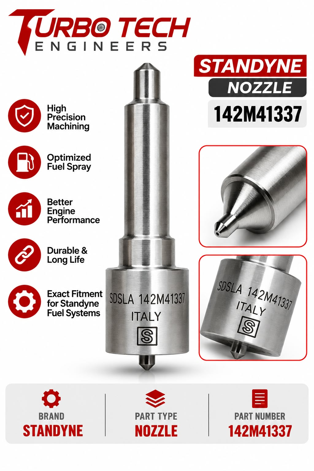 Stanadyne Fuel Injector Nozzle 142M41337