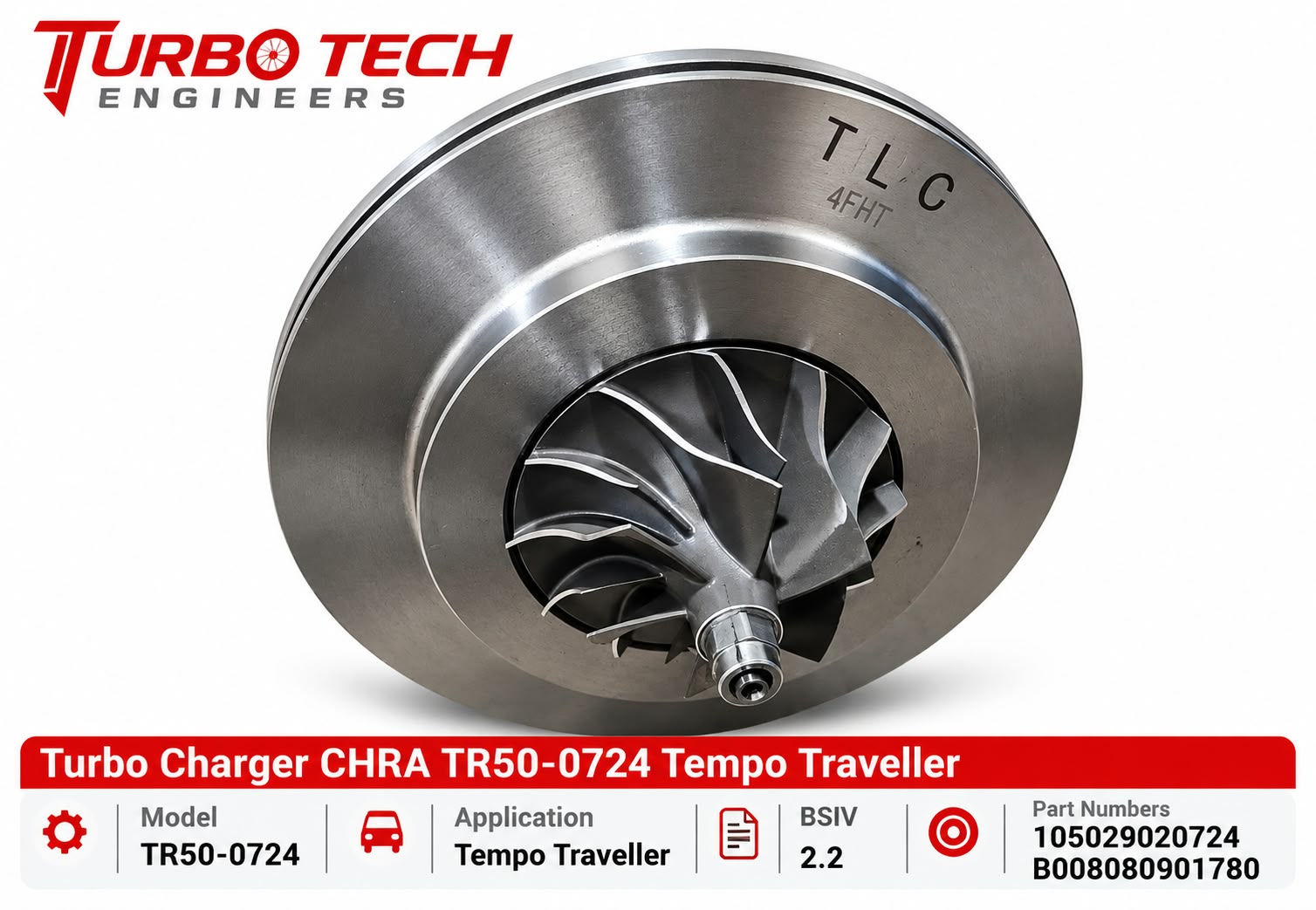 TLC Turbocharger CHRA TR50-0724 – Force Tempo Traveller BS4 2.2L