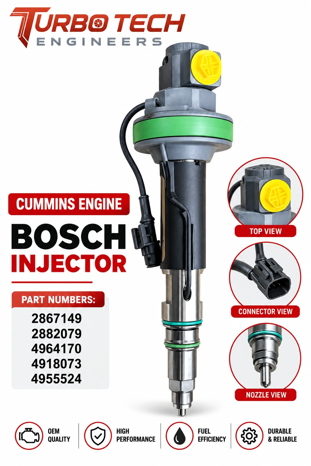 Bosch Diesel Fuel Injector – Cummins Engine