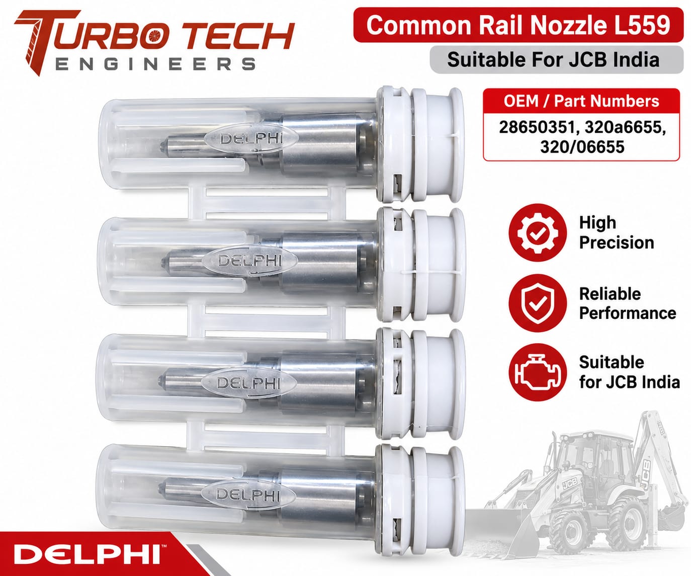 Delphi Common Rail Injector Nozzle L559 – 28650352
