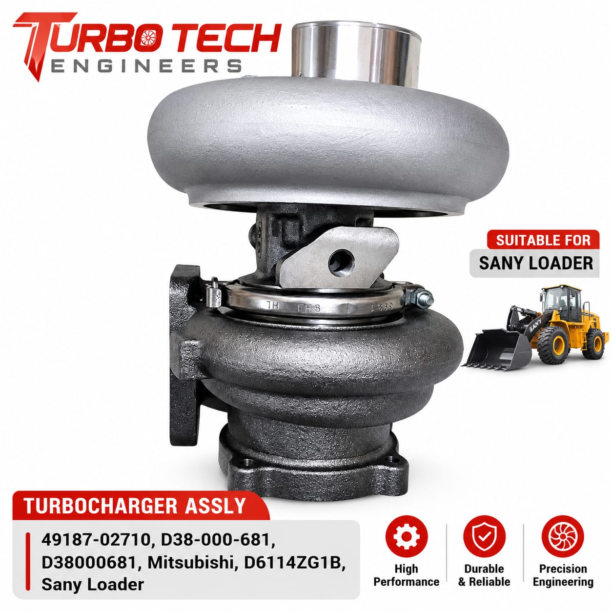 TD07S Turbocharger Assembly 49187-02710 for Mitsubishi Engine