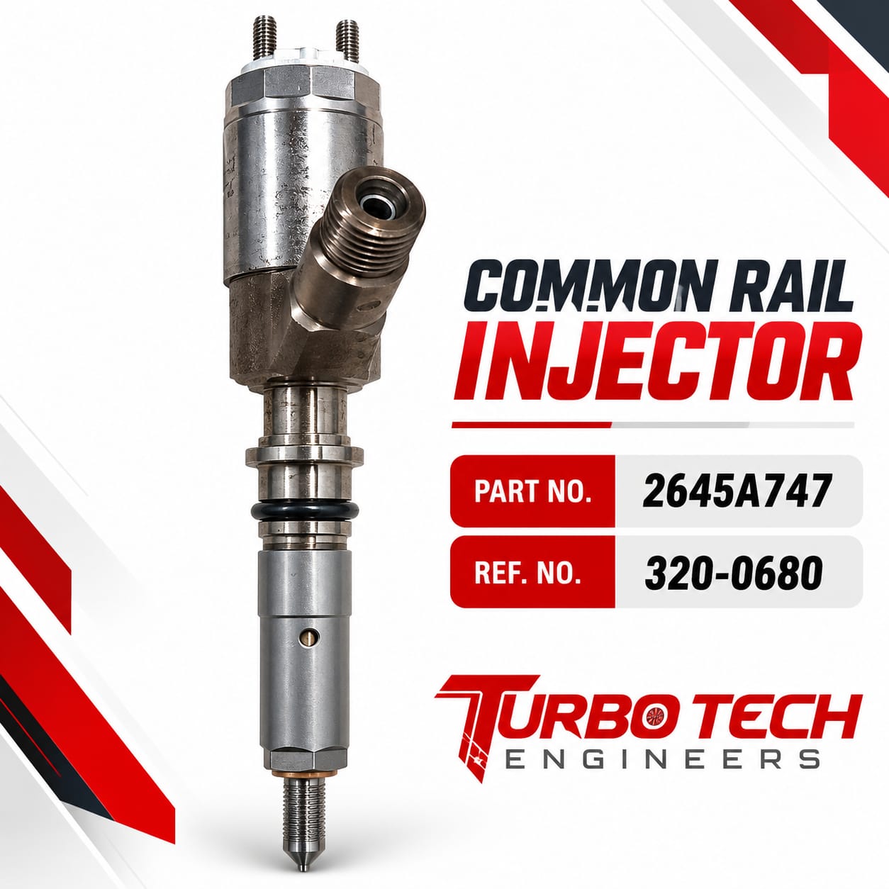 Caterpillar Common Rail Fuel Injector 2645A747 / 320-0680