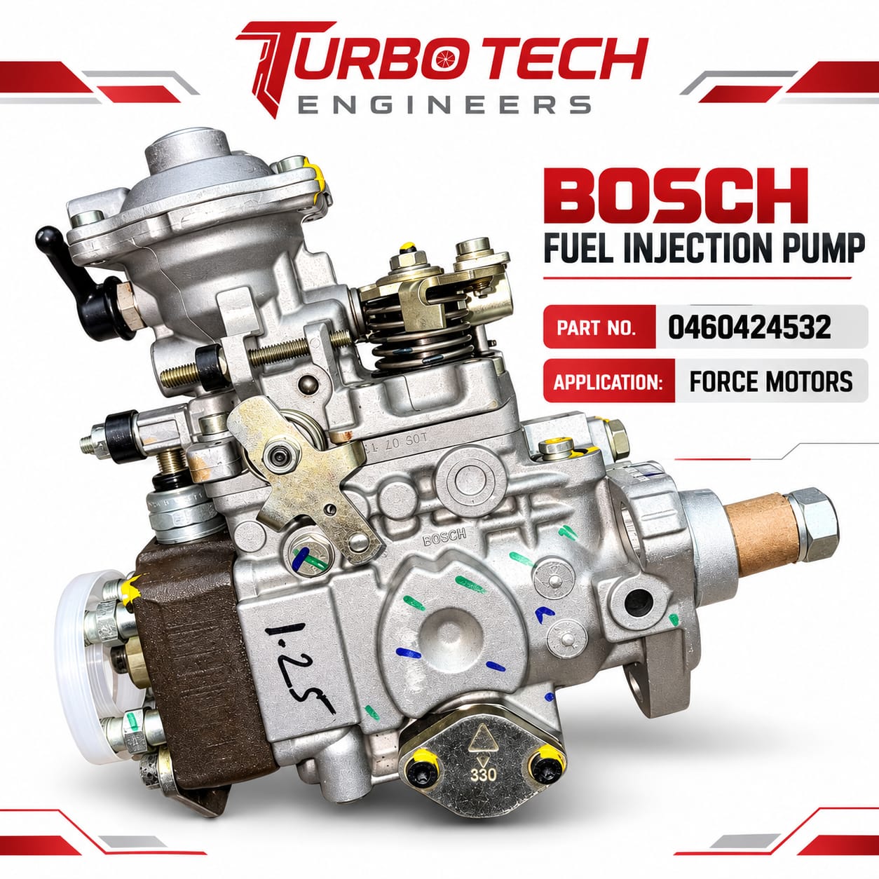 Bosch VE Fuel Injection Pump 0460424532 for Force Motors